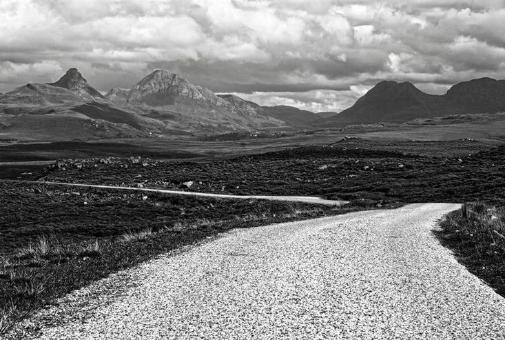 9091923-4 A panorama of Assynt, in the north-west Scottish Highlands