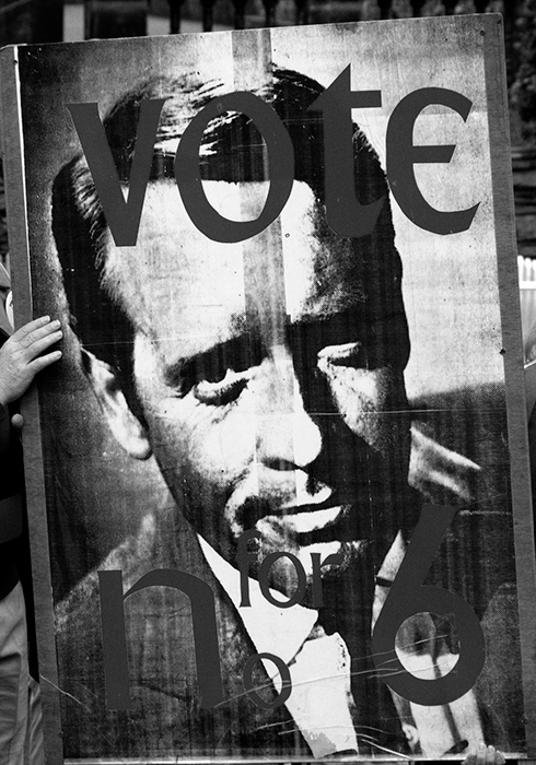 Large size vote for No.6 poster for the village election