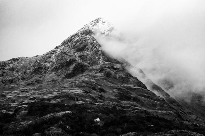 Cnicht, one of the mountains overlooking Croesor and Llanfrothen